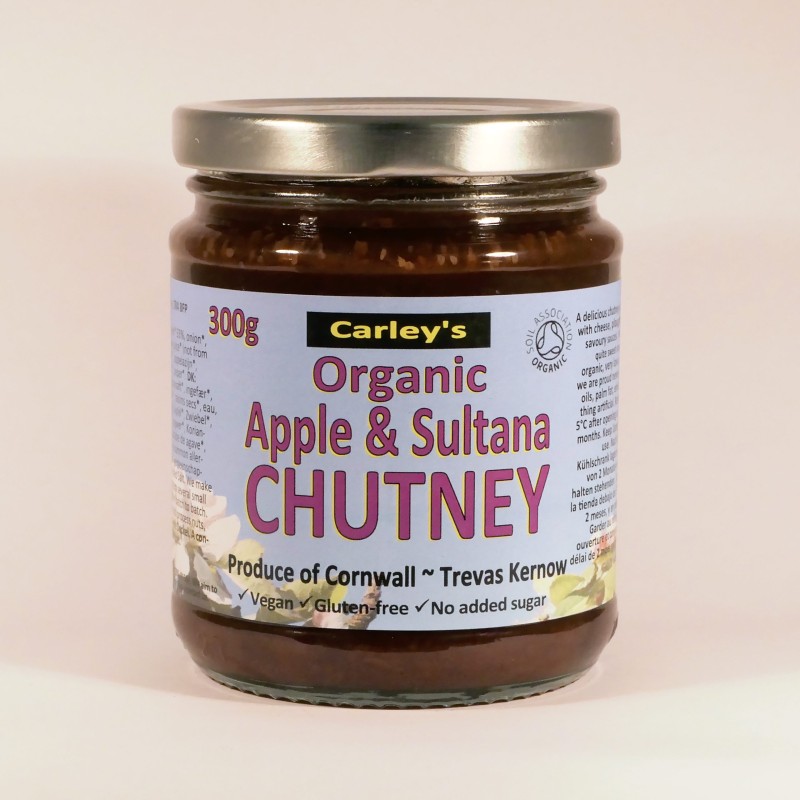Carley's organic apple sultana chutney