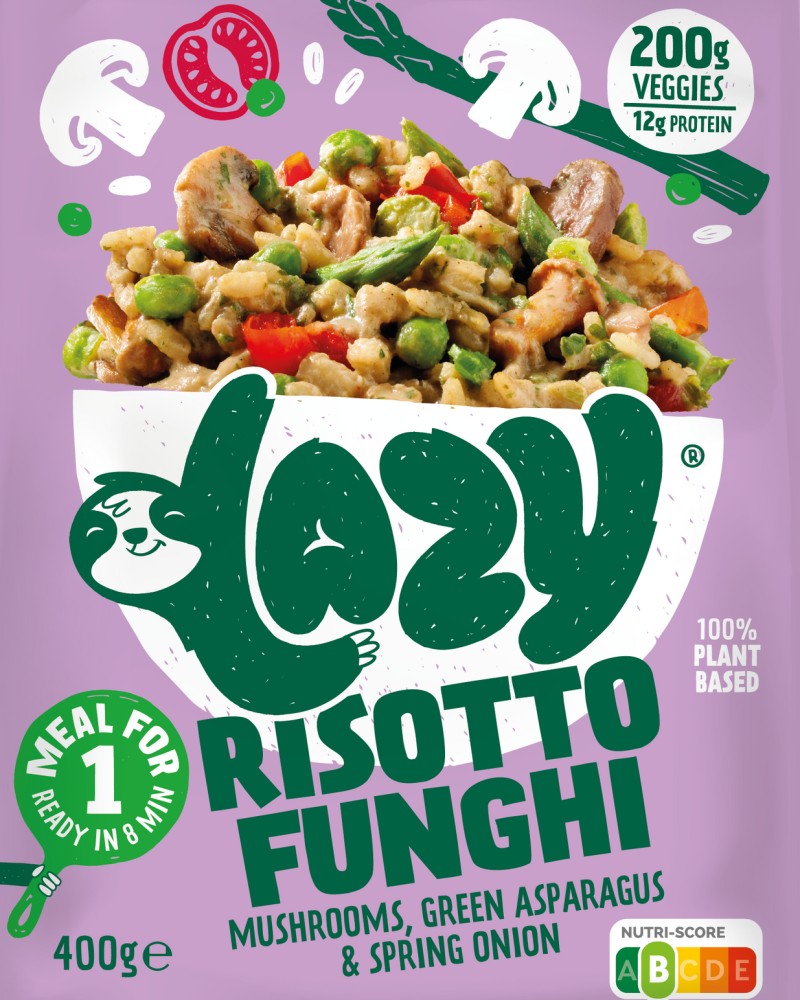 Lazy Vegan risotto funghi