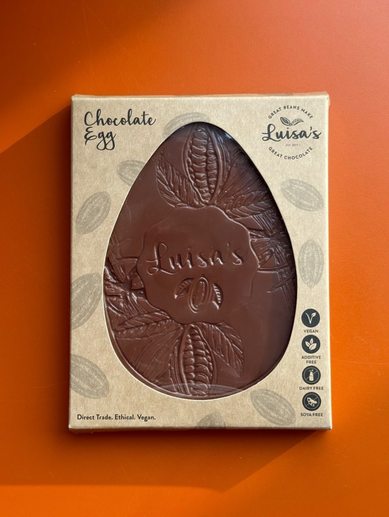 Luisa's vegan chocolate egg