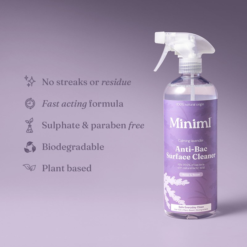 Miniml anti-bac lavender cleaner