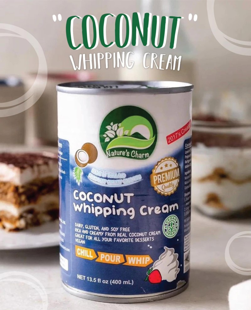 Nature's charm coconut whipping cream