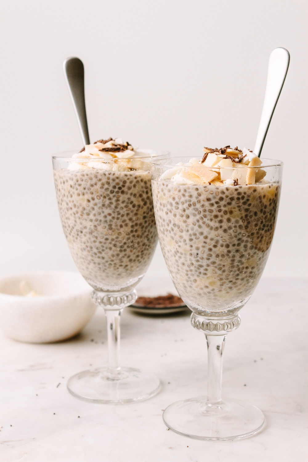 vegan banana chia pudding