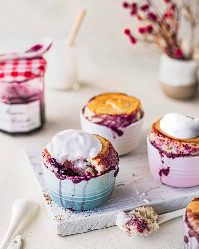 vegan self-saucing puddings