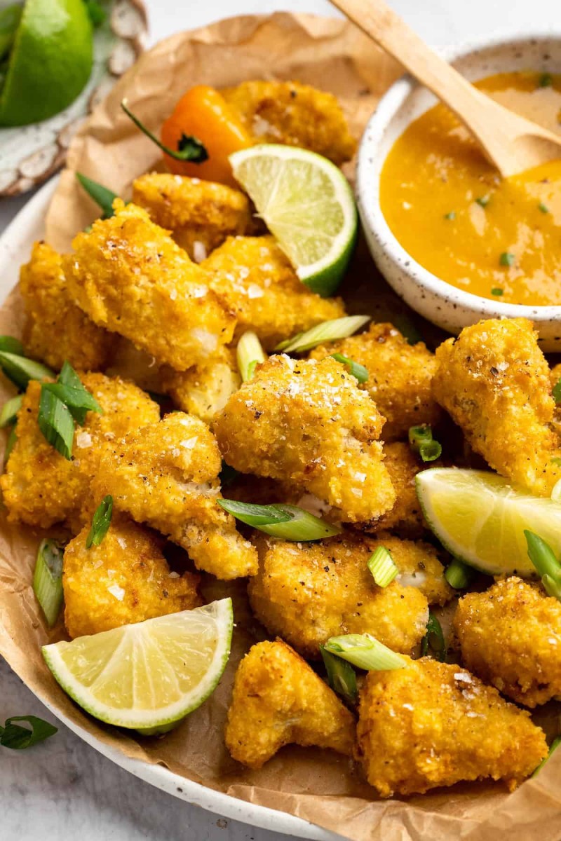 mango habanero cauliflower wings