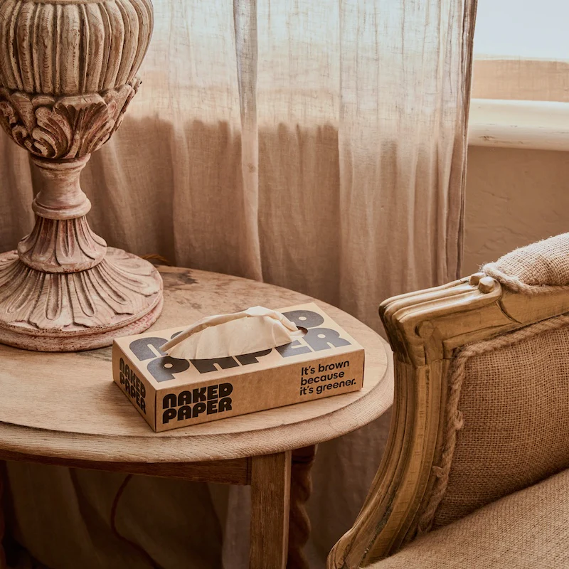 naked paper tissue box
