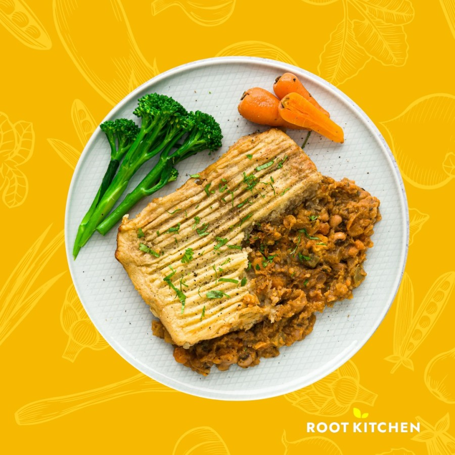 Root Kitchen vegan shepherd's pie 