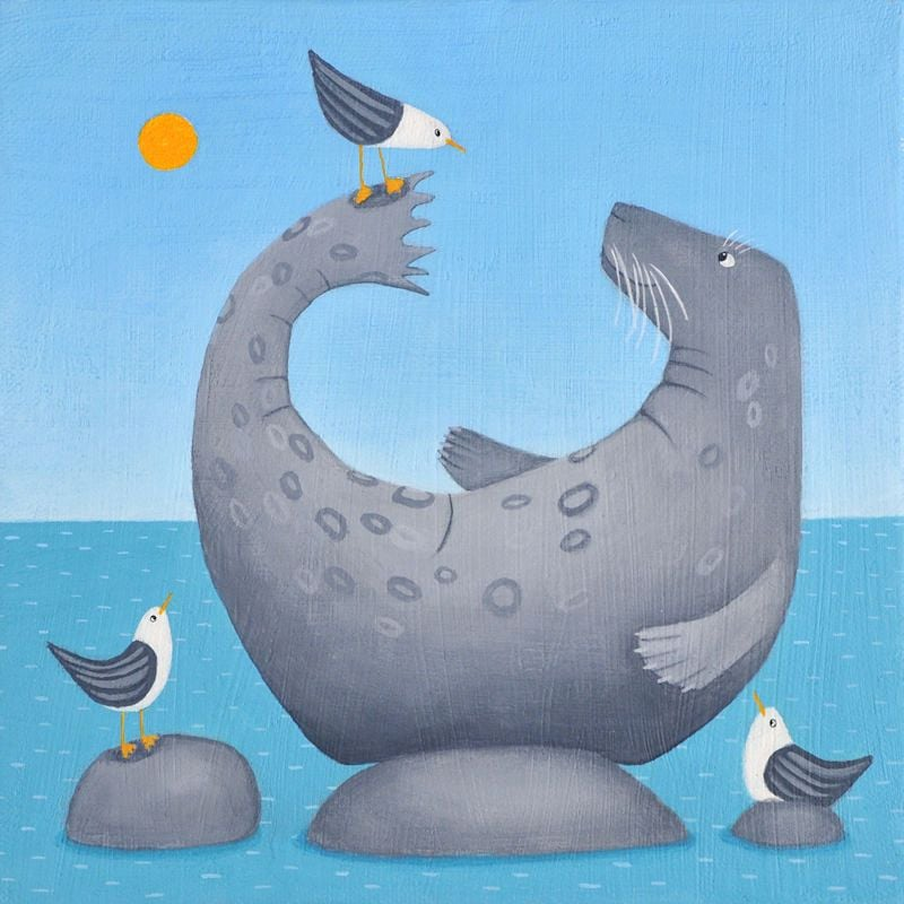 seal and birds