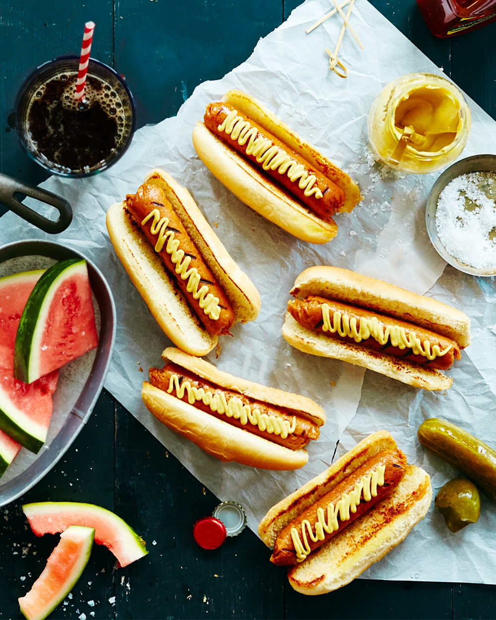 smoky vegan hot dogs