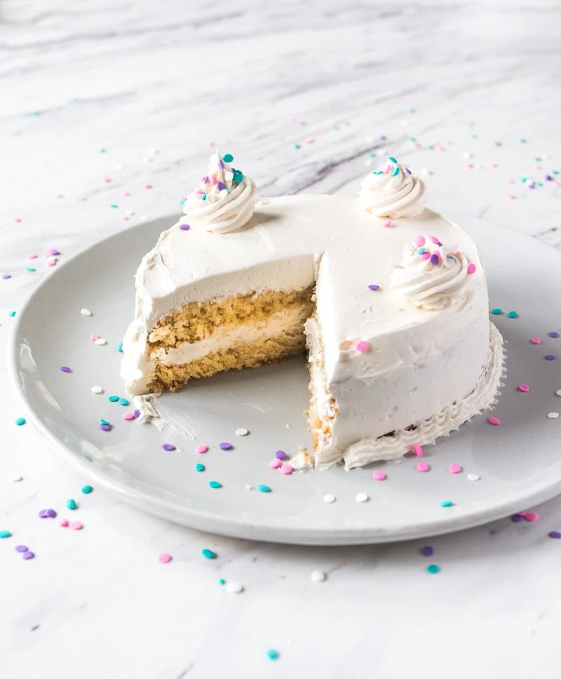 mini vegan birthday cake