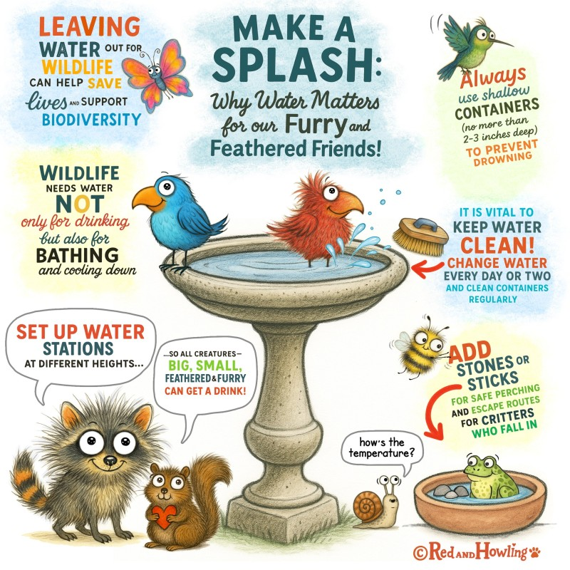 water safety for pets, birds and wildlife